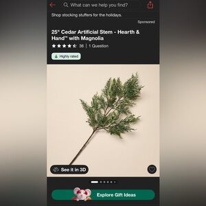 Hearth & Hand Cedar Artificial Stem